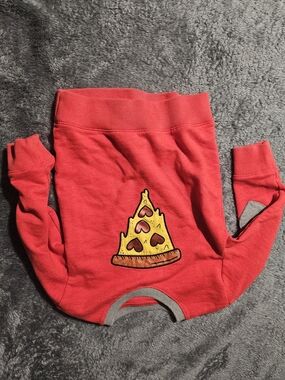 Cat And Jack Red Sweatshirt with Pizza Slice Graphic Size 3t